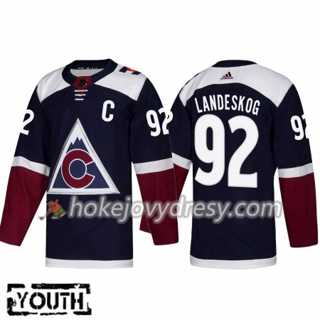 Dětské Hokejový Dres Colorado Avalanche Gabriel Landeskog 92 Alternate 2018-2019 Adidas Authentic